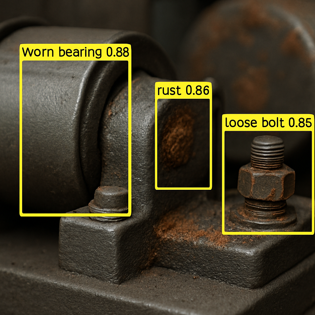 AI Vision technology demonstrating predictive maintenance capabilities