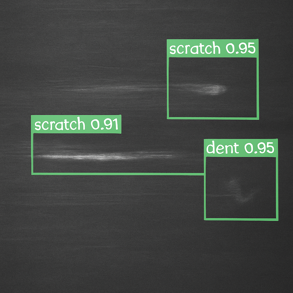 AI-powered quality control detection in action